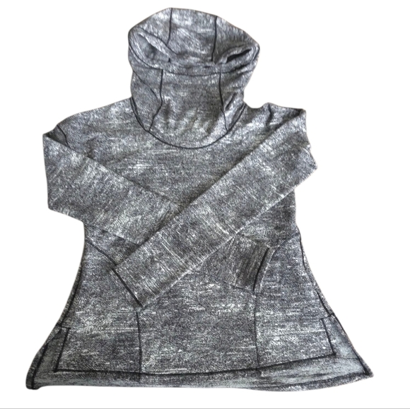 Lululemon Forever Endeavour Long Sleeve Rush Jacquard Black White Size 2 - Picture 14 of 16